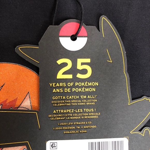 Levi’s NWT Pokémon 25th Anniversary T-Shirt sz XL - Picture 8 of 14